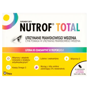 Nutrof Total z witaminą D3 30 kapsułek