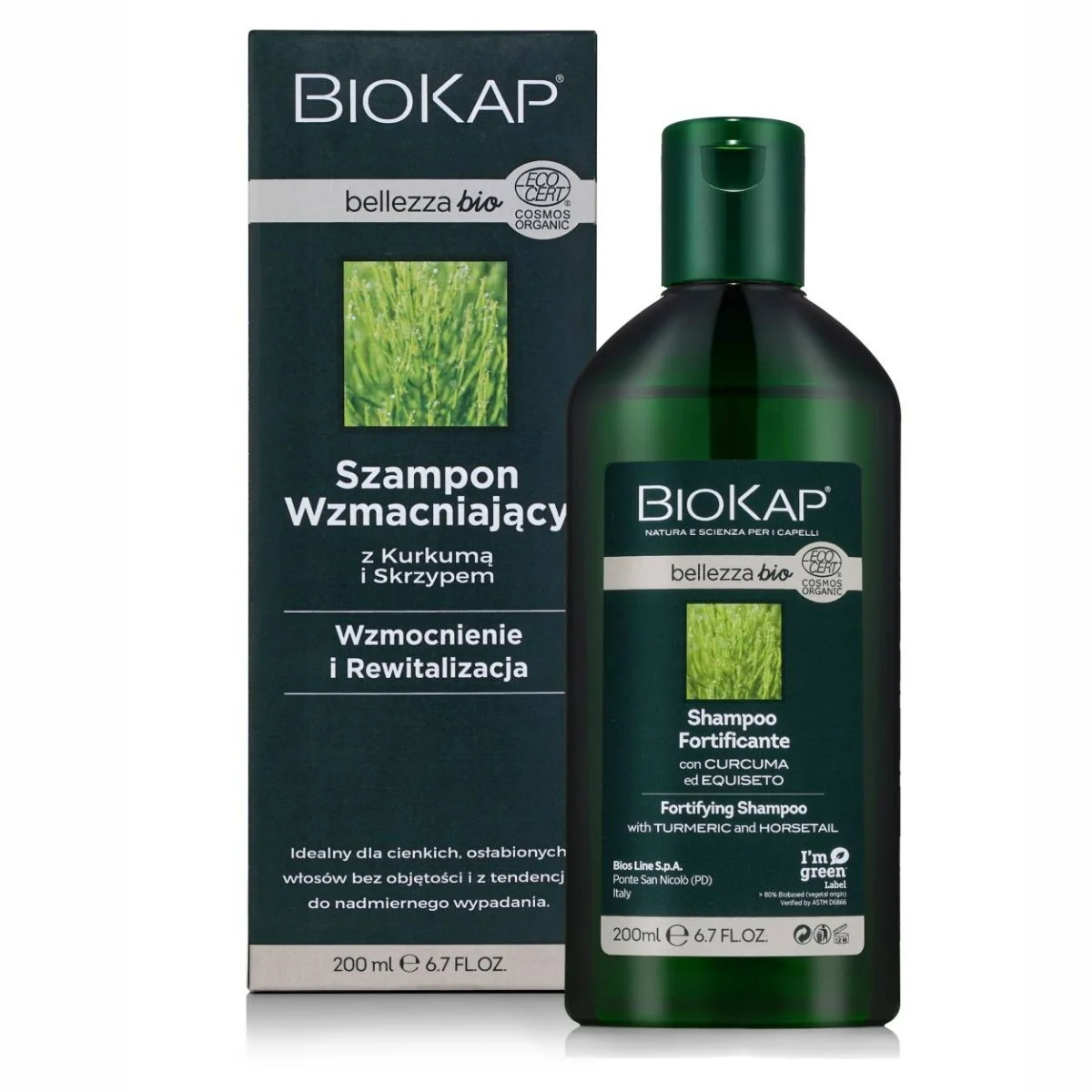 Biokap Bellezza BIO szampon wzmacniający, 200 ml