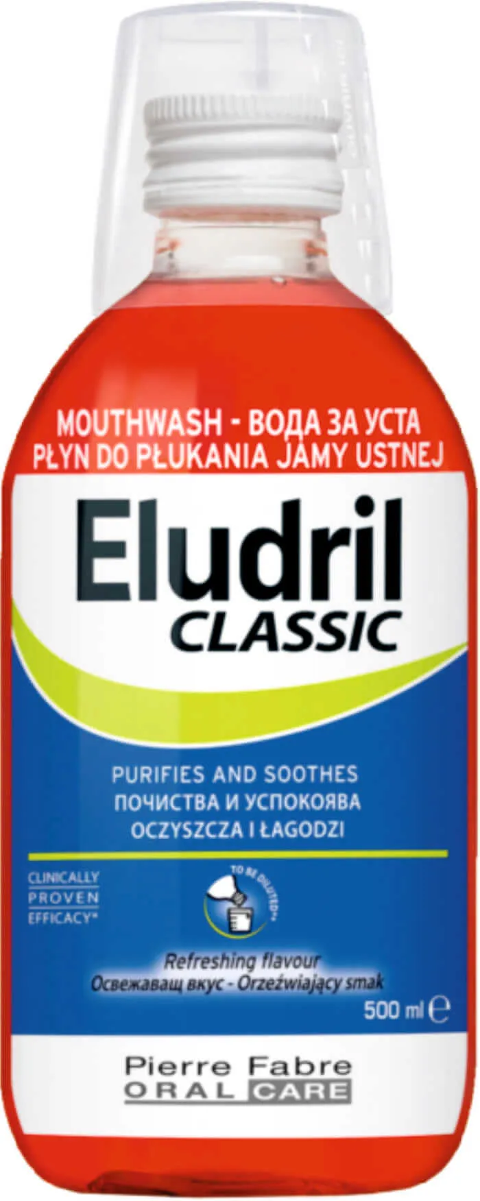 Eludril Classic, płyn do płukania jamy ustnej, 500 ml