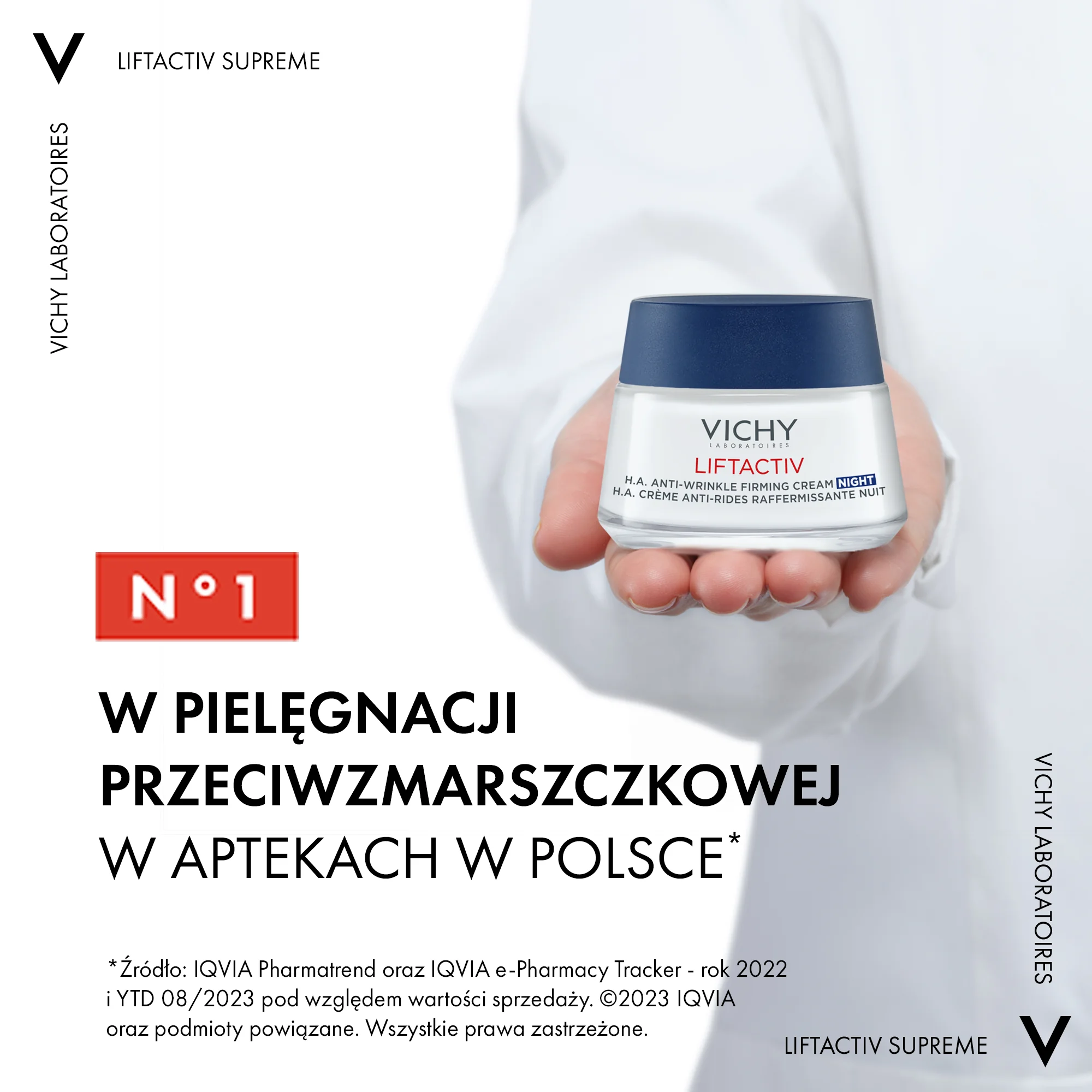 Vichy Liftactiv H.A. przeciwzmarszczkowy krem ujędrniający z kwasem hialuronowym na noc 50 ml