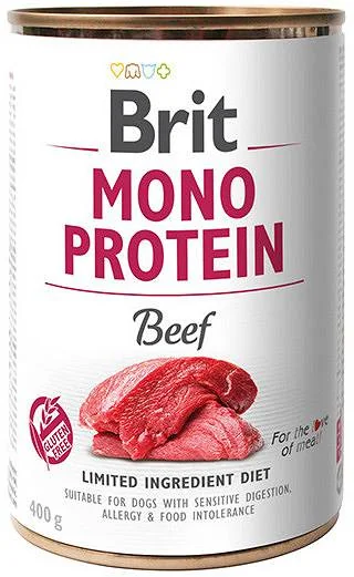 Brit Mono Protein karma z wołowiną w puszce dla psa, 400 g