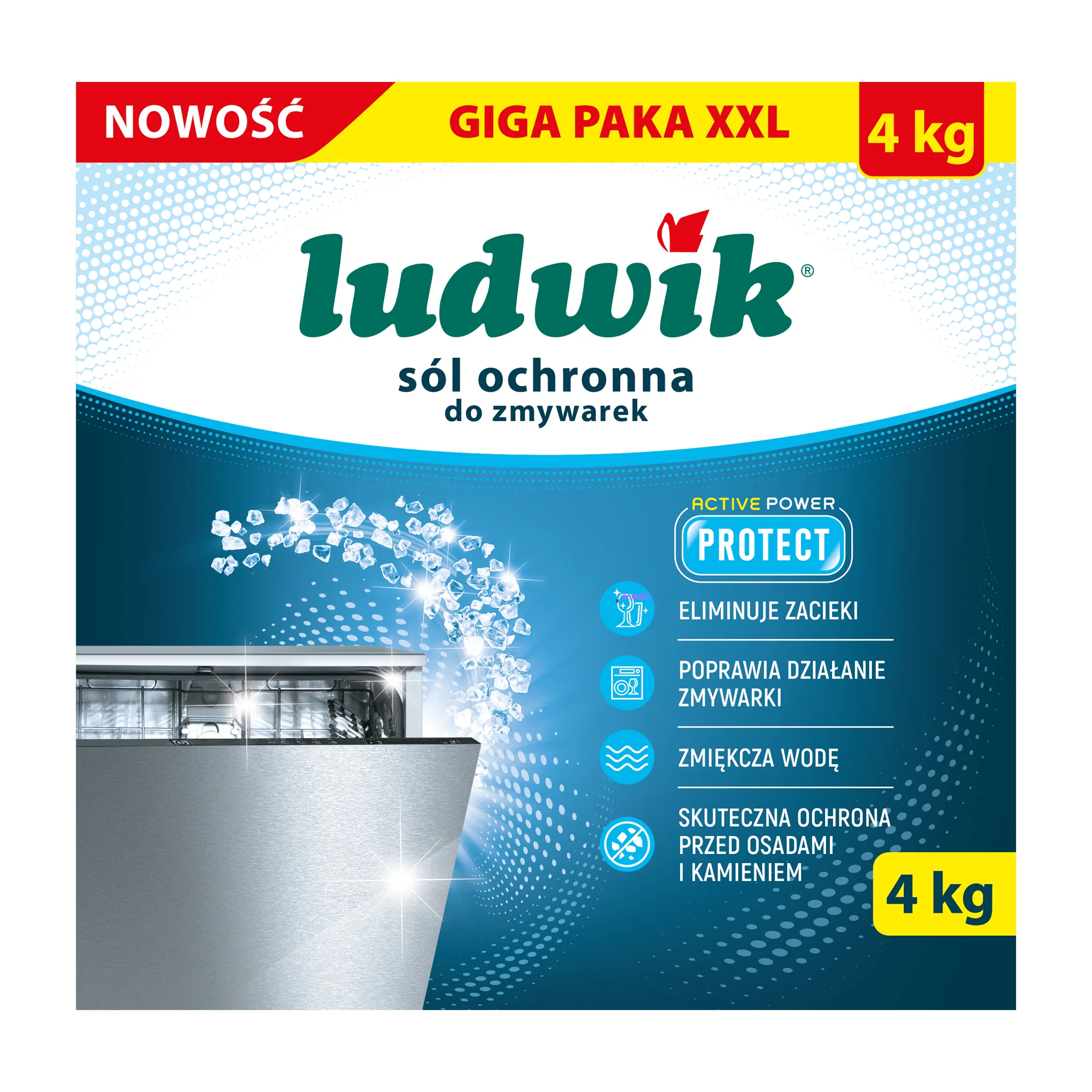 Ludwik sól do zmywarek 4 kg