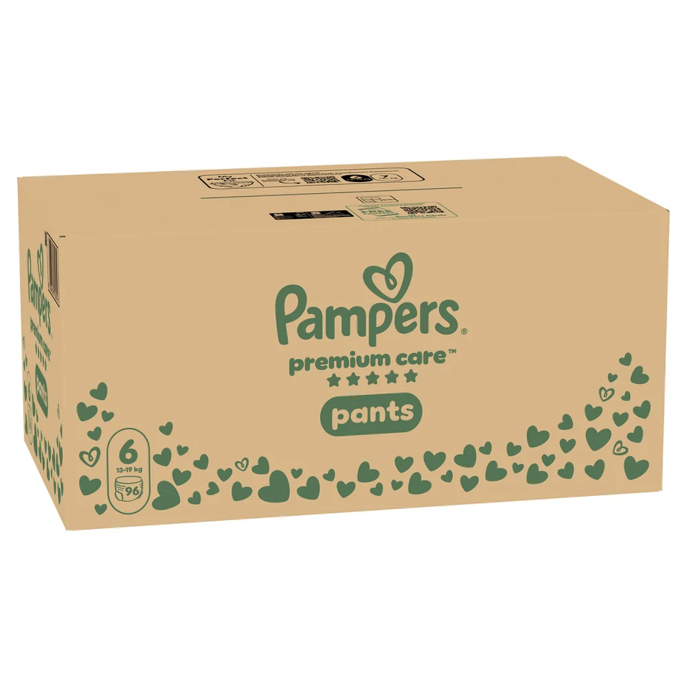 Pampers Premium Care Pants 6 pieluchomajtki, rozmiar 6, 13-19 kg, 96 sztuk