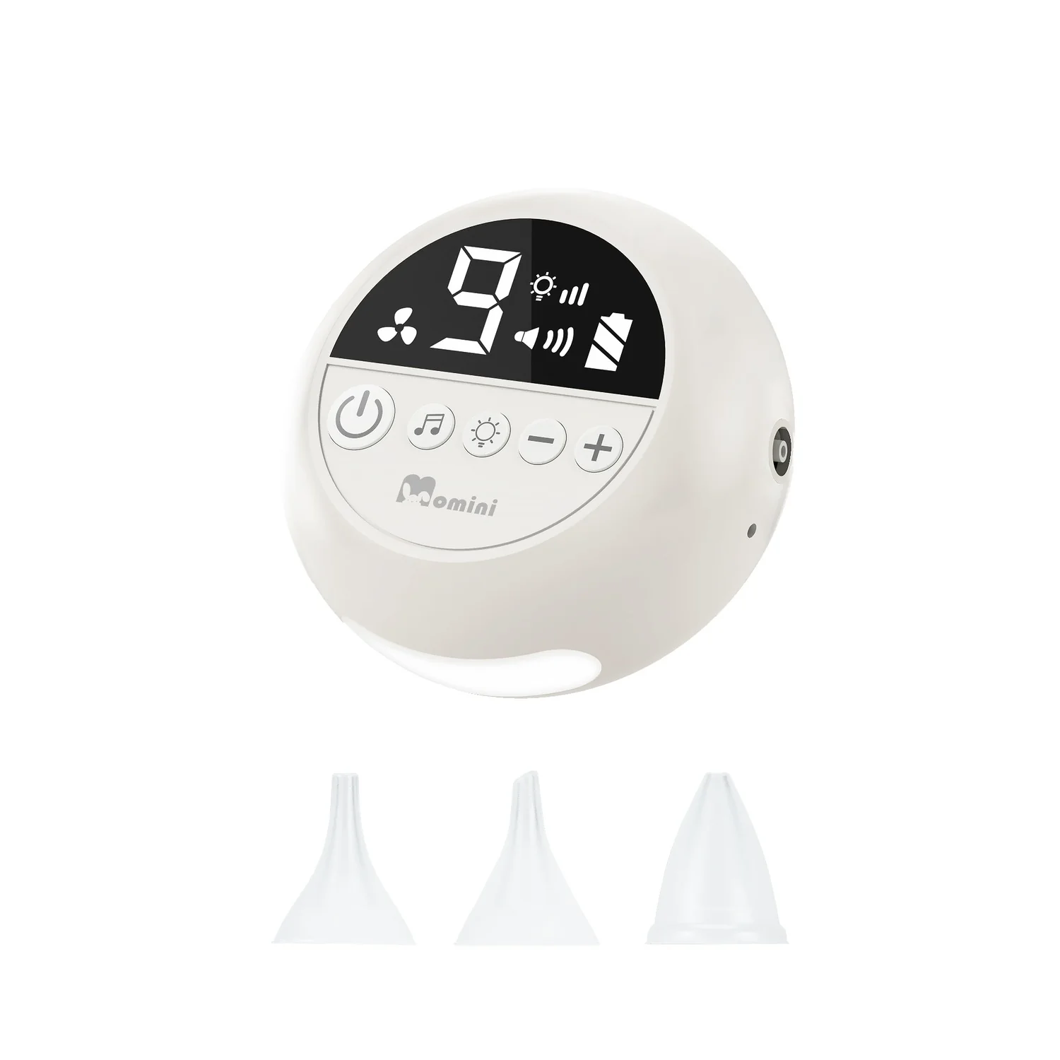 Momini Sniffley automatyczny aspirator do nosa, 7 elementów
