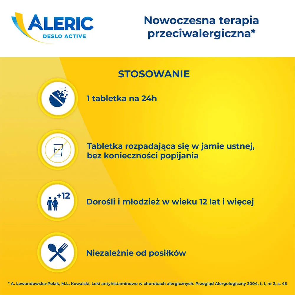 Aleric Deslo Active, 2,5 mg, 10 tabletek ulegających rozapdowi w jamie ustnej 