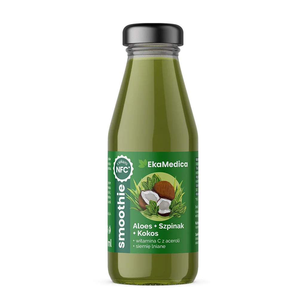 EkaMedica Smoothie aloes szpinak kokos, 250 ml