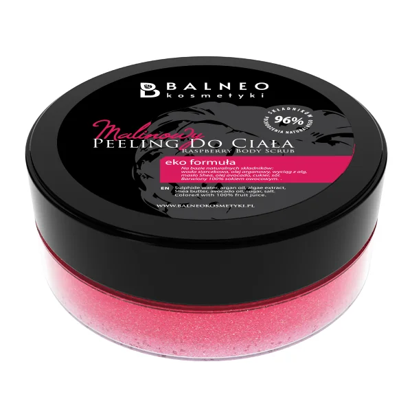 Balneokosmetyki peeling do ciała malinowy, 200 ml