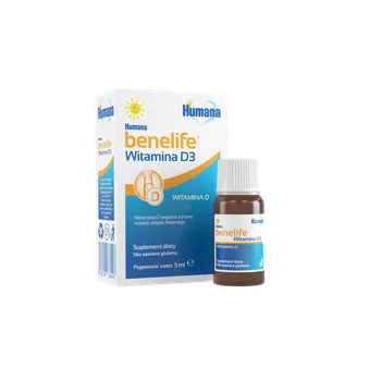 Humana benelife Witamina D3, suplement diety, 5 ml 