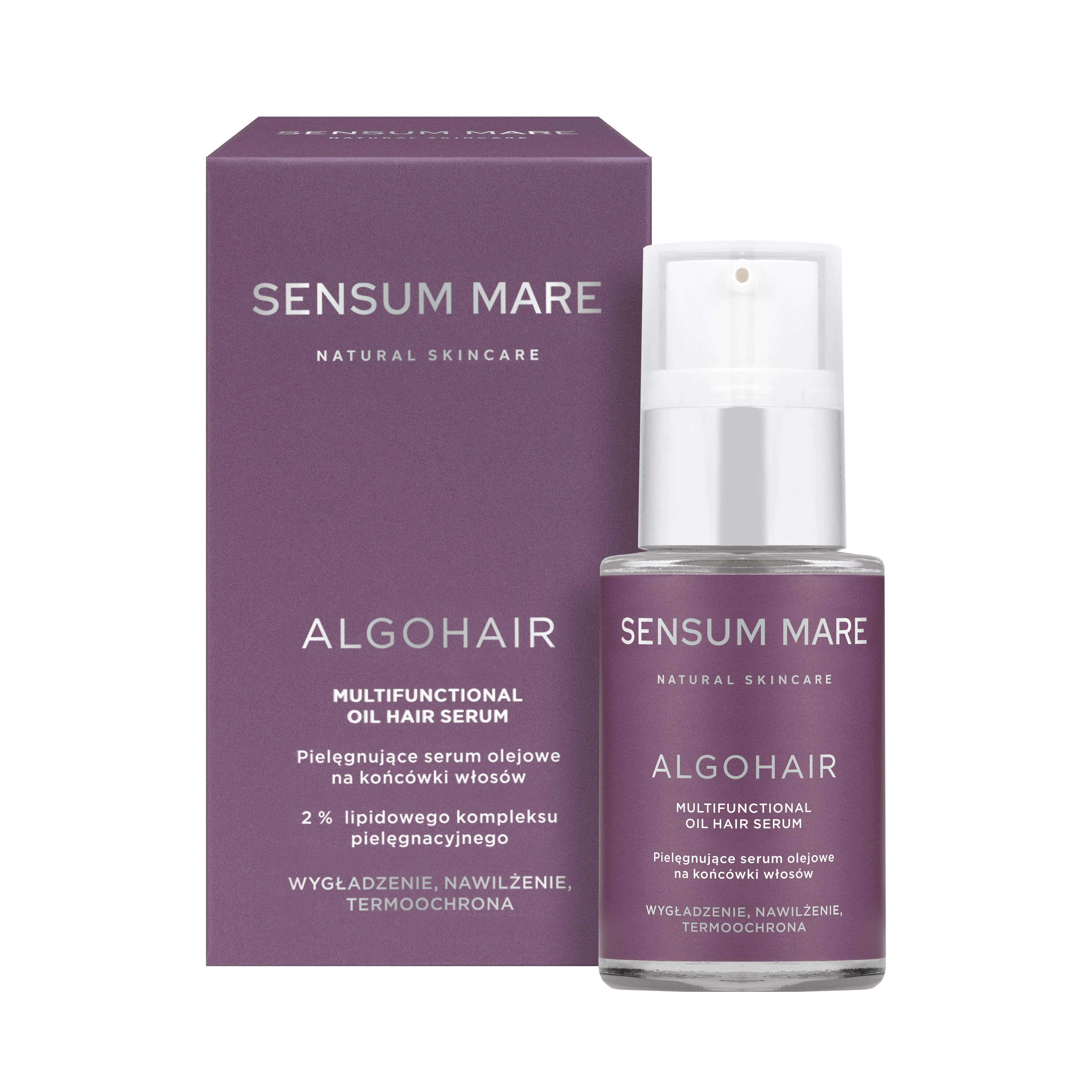 Sensum Mare Algohair pielęgnujące serum olejowe na końcówki włosów, 15 ml