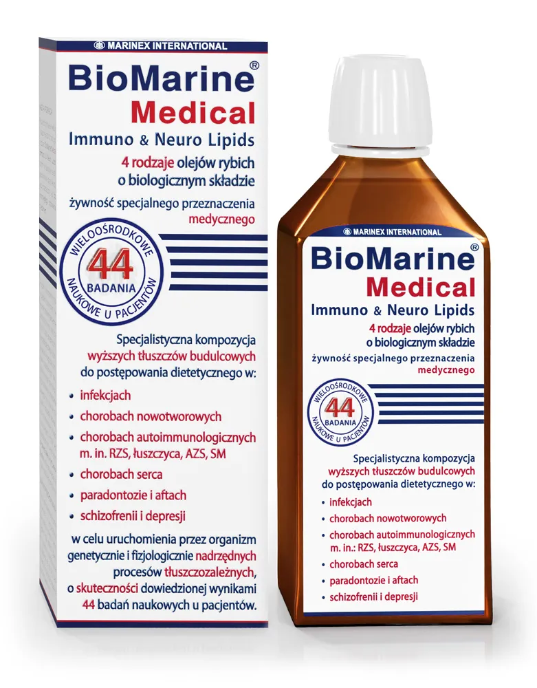Biomarine Medical 3 rodzaje olejów rybich, olej, 200 ml