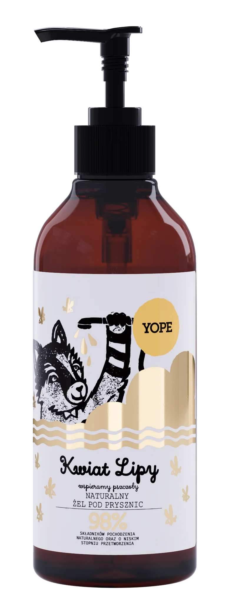 Yope, żel pod prysznic kwiat lipy, płyn, 400ml