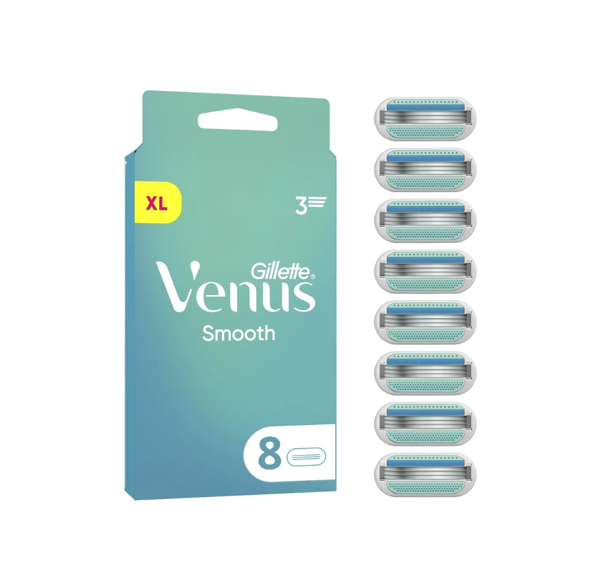 Gillette Venus Smooth wkłady do maszynki, 8 sztuk