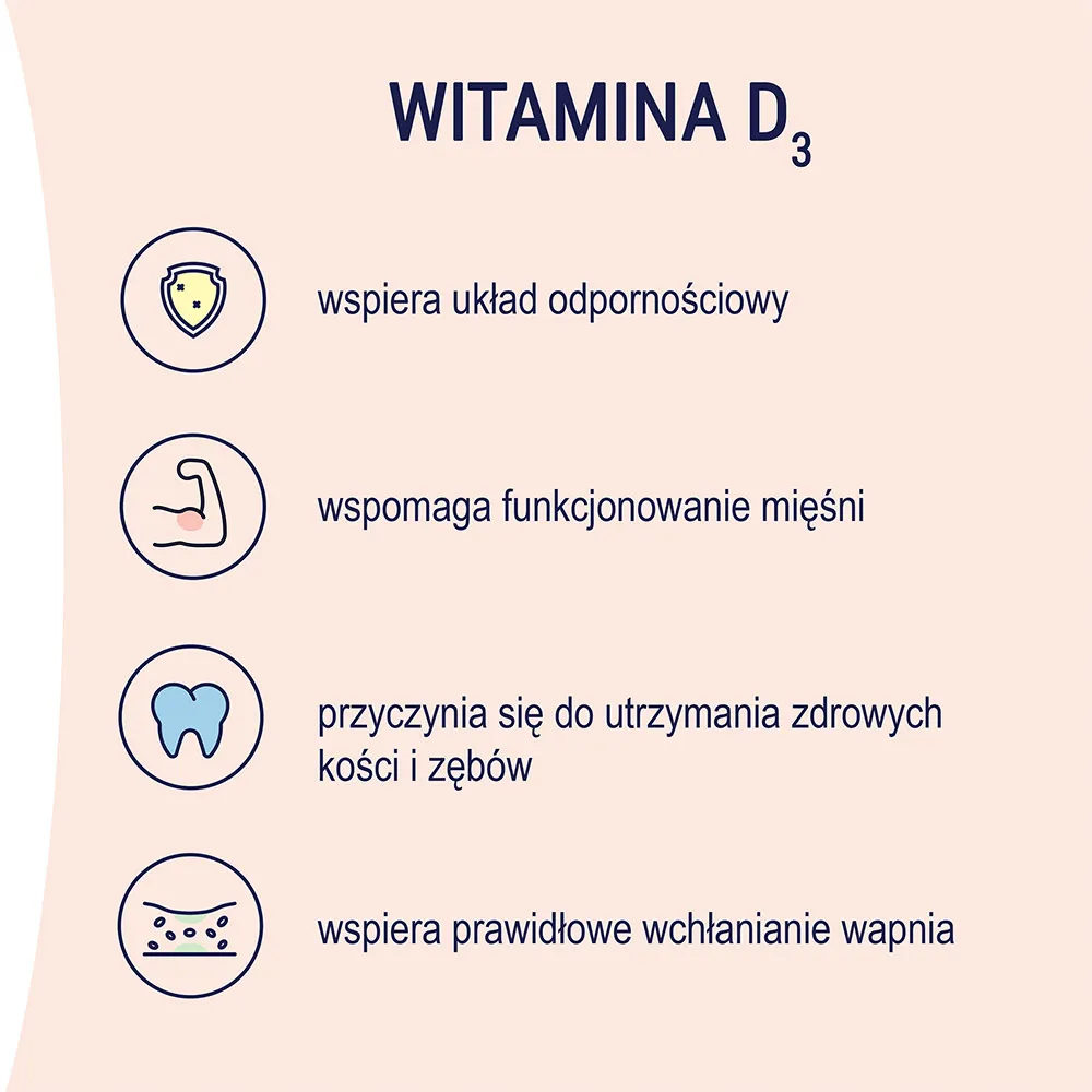 Naturell Witamina D3 2000, suplement diety, 60 tabletek do ssania 