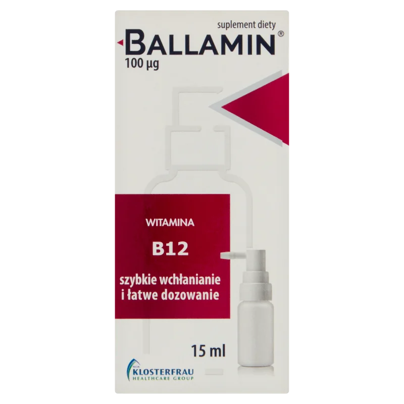 Ballamin spray do ust, suplement diety, 15 ml
