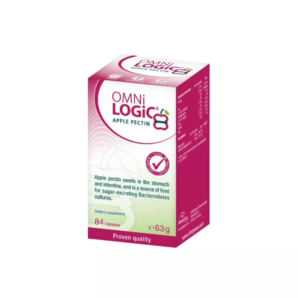 OMNi-LOGiC® APPLE PECTIN suplement diety, 84 kapsułki