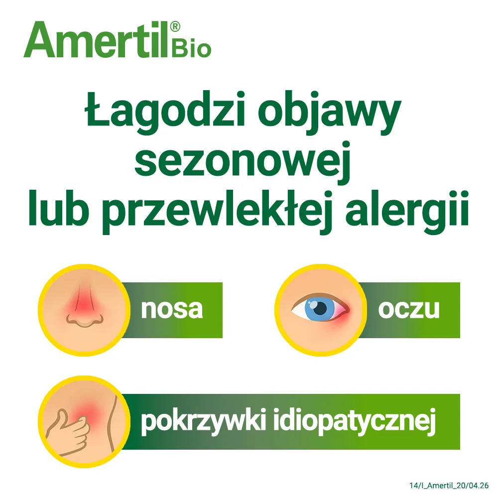 Amertil Bio 10 mg 20 tabletek powlekanych