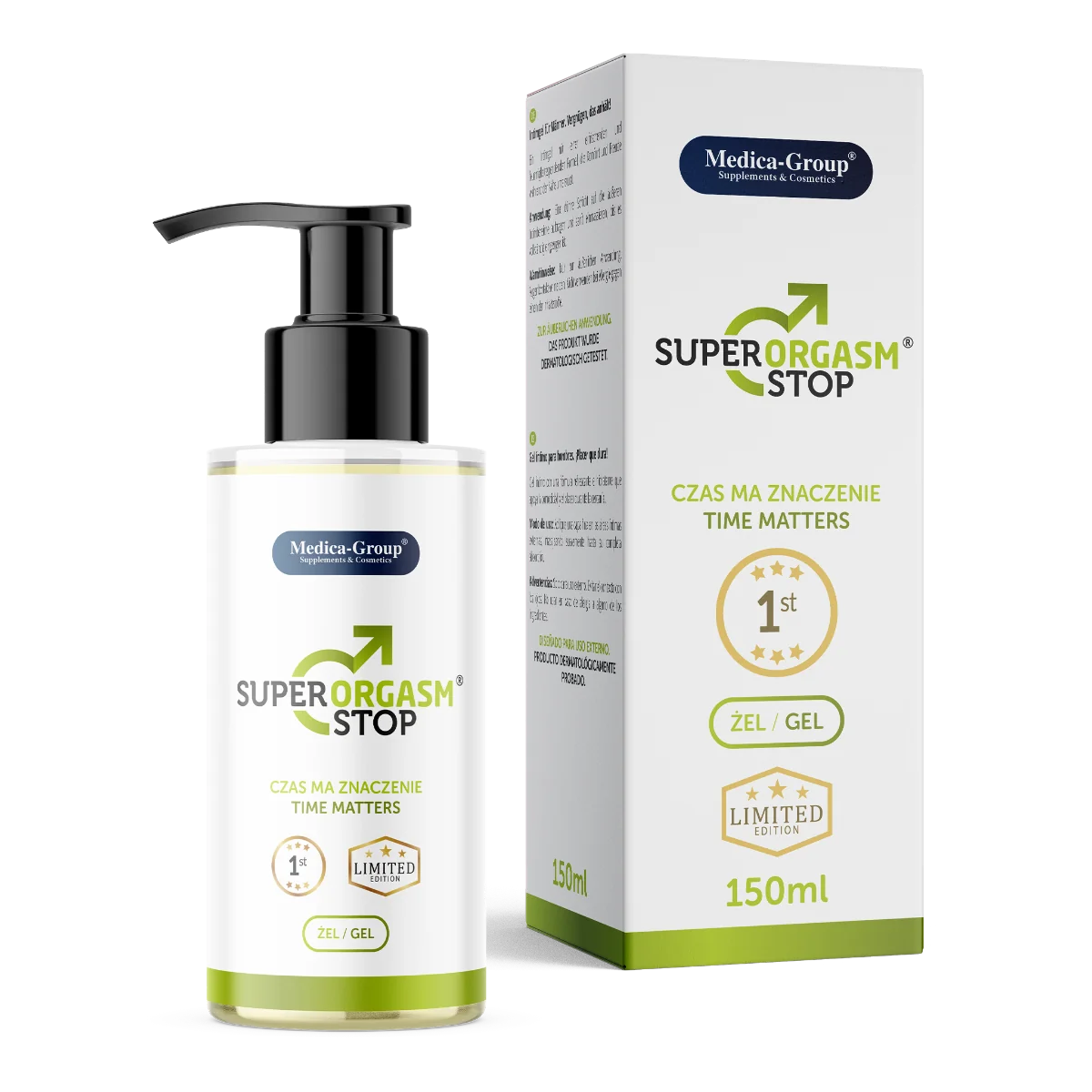 Super Orgasm Stop żel intymny dla mężczyzn, 150 ml