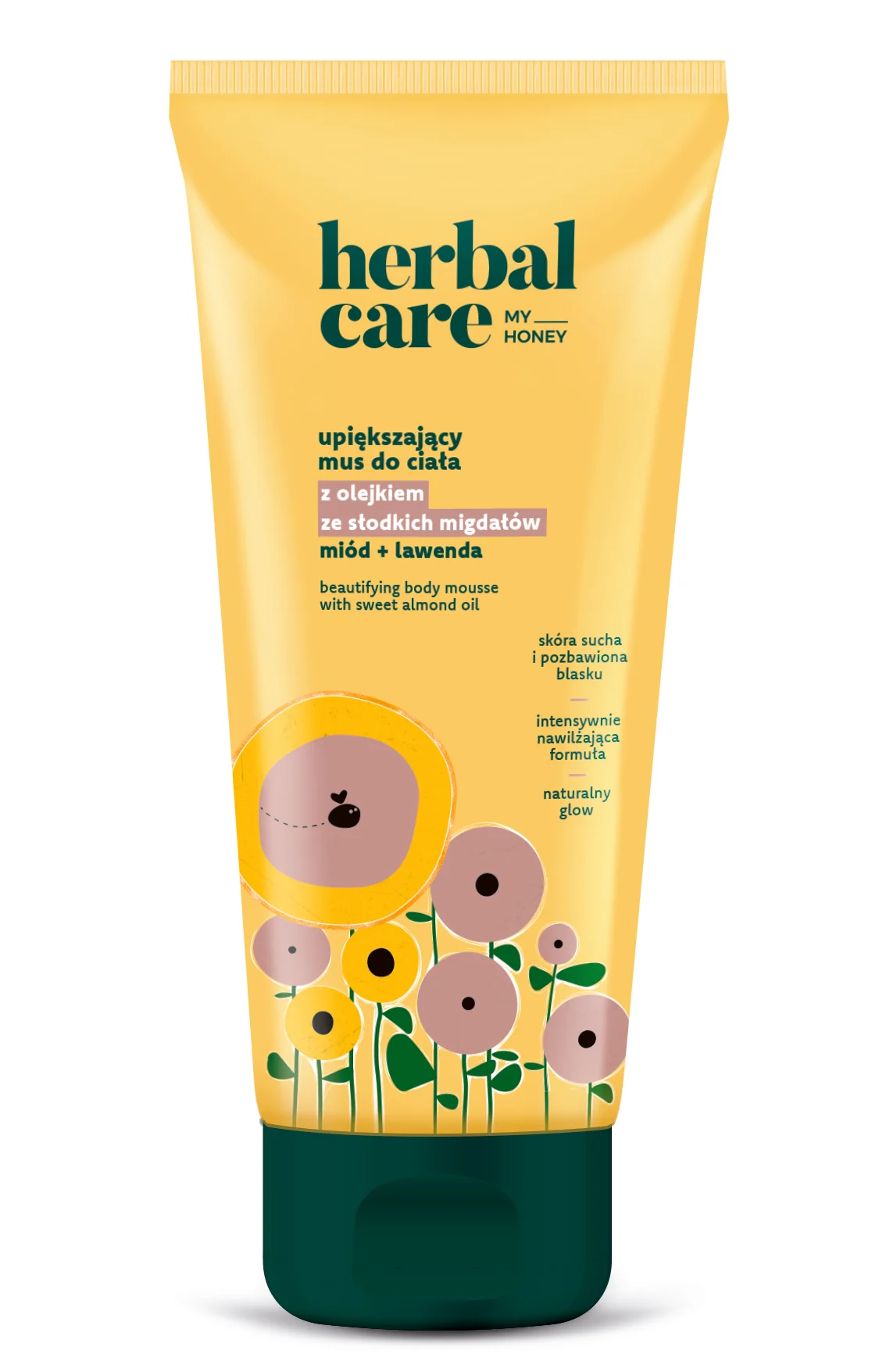 Herbal Care my honey upiększający mus do ciała z olejkiem ze słodkich migdałów: miód + lawenda, 200 ml
