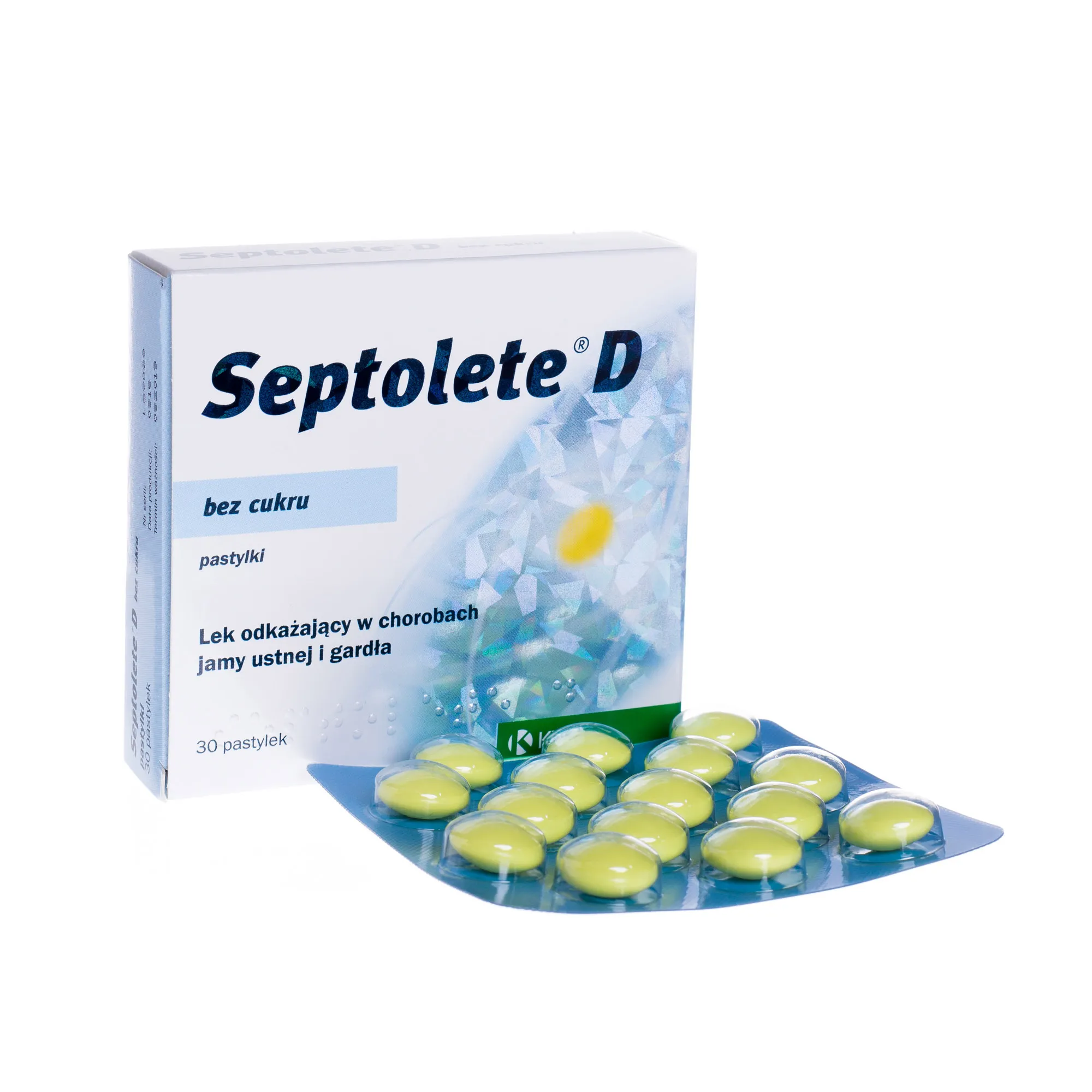 Septolete D, 1 mg, 30 pastylek bez cukru 