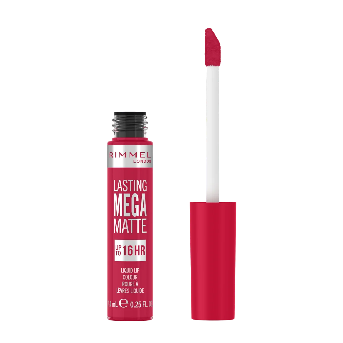 Rimmel Lasting Mega Matte płynna pomadka do ust nr 910 Fuchsia Flush, 7,4 ml