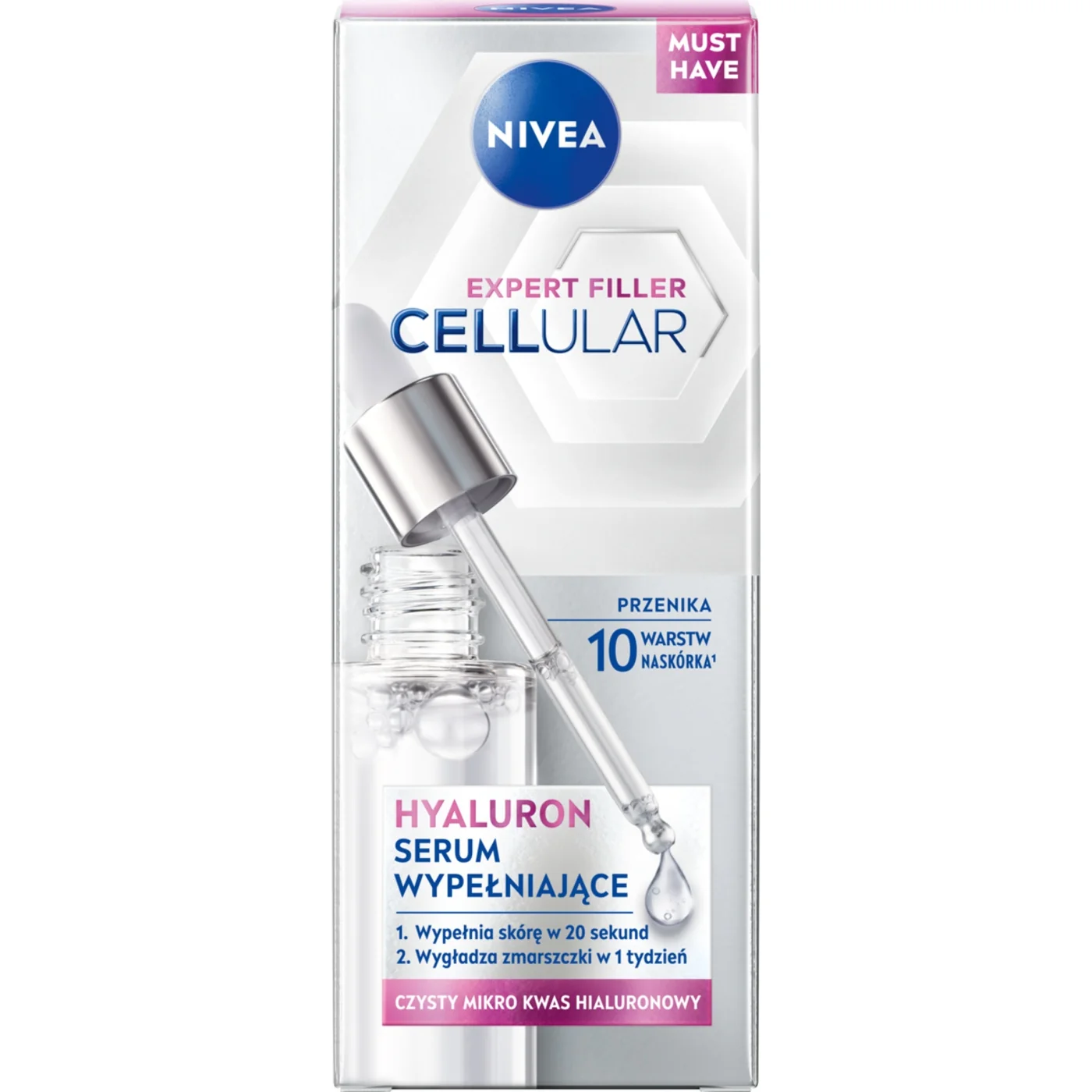 Nivea Cellular Expert Filler wypełniające serum hialuronowe, 30 ml