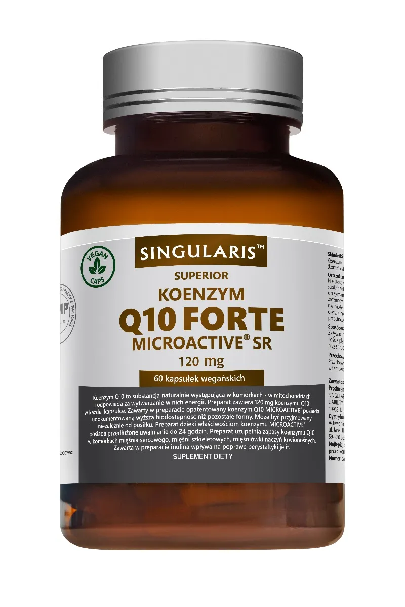 Singularis Superior Koenzym Q10 Forte Microactive SR, suplement diety, 60 kapsułek