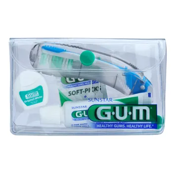 Sunstar Gum Travel Kit, zestaw podróżny do higieny jamy ustnej, 1 sztuka 