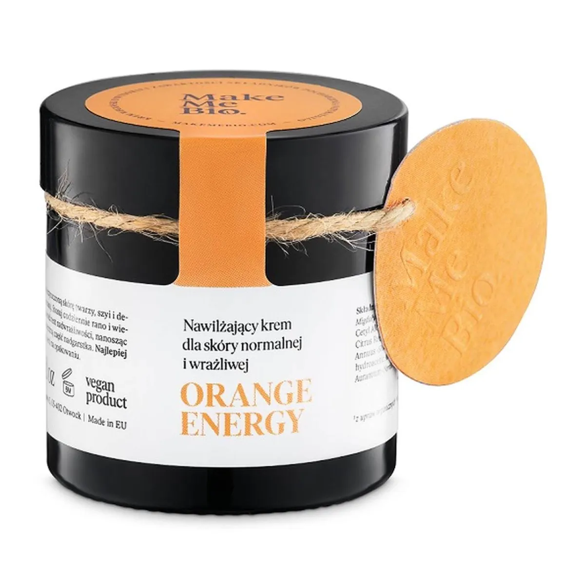 Make Me Bio Orange Energy, nawilżający krem dla skóry normalnej i wrażliwej, 60 ml