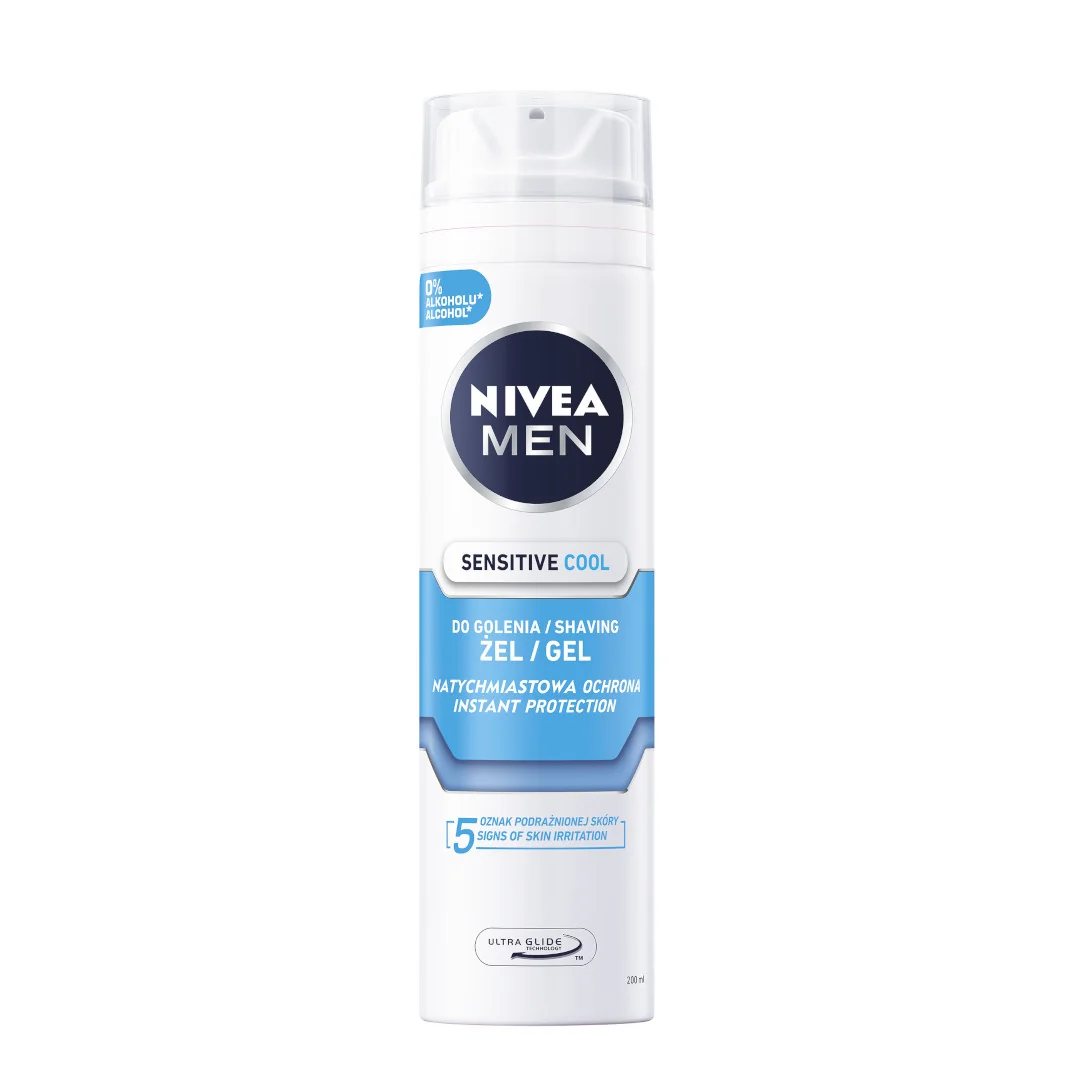 Nivea Men Sensitive Cool chłodzący żel do golenia, 200 ml