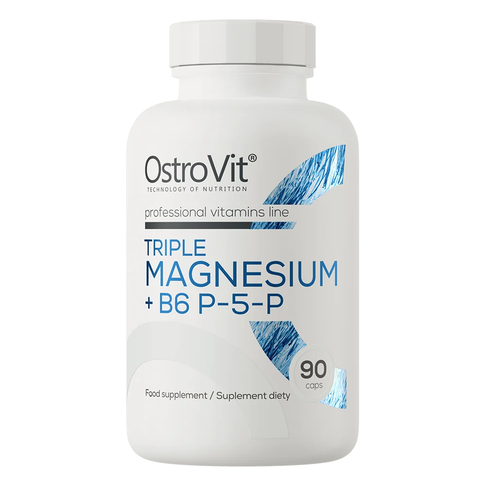 OstroVit Triple Magnesium + B6 P-5-P 90 kapsułek