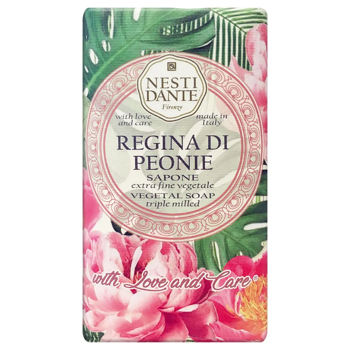 Nesti Dante With love and Care Regina Di Peonie mydło w kostce, 250 g