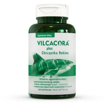 Vilcacora plus chrząstka rekina, suplement diety, 100 kapsułek