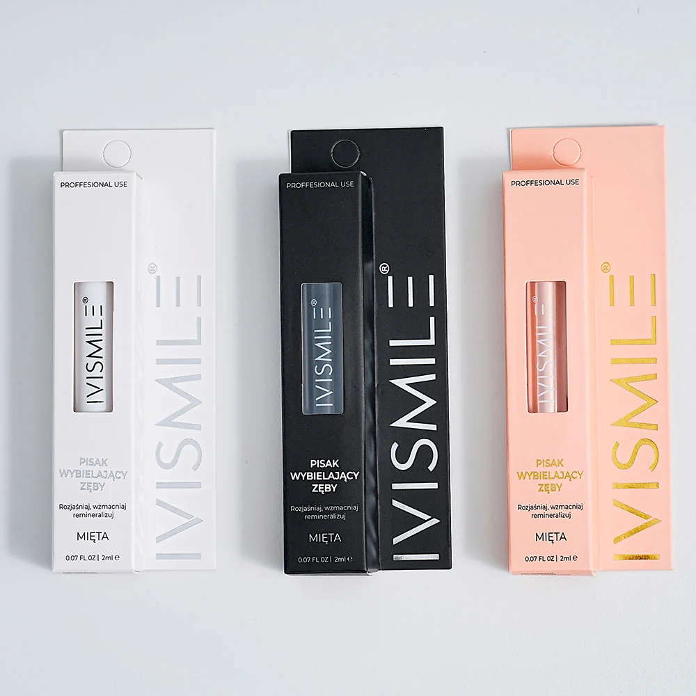 Ivismile Twist Pen Rose Gold miętowy pisak wybielający zęby, 2 ml