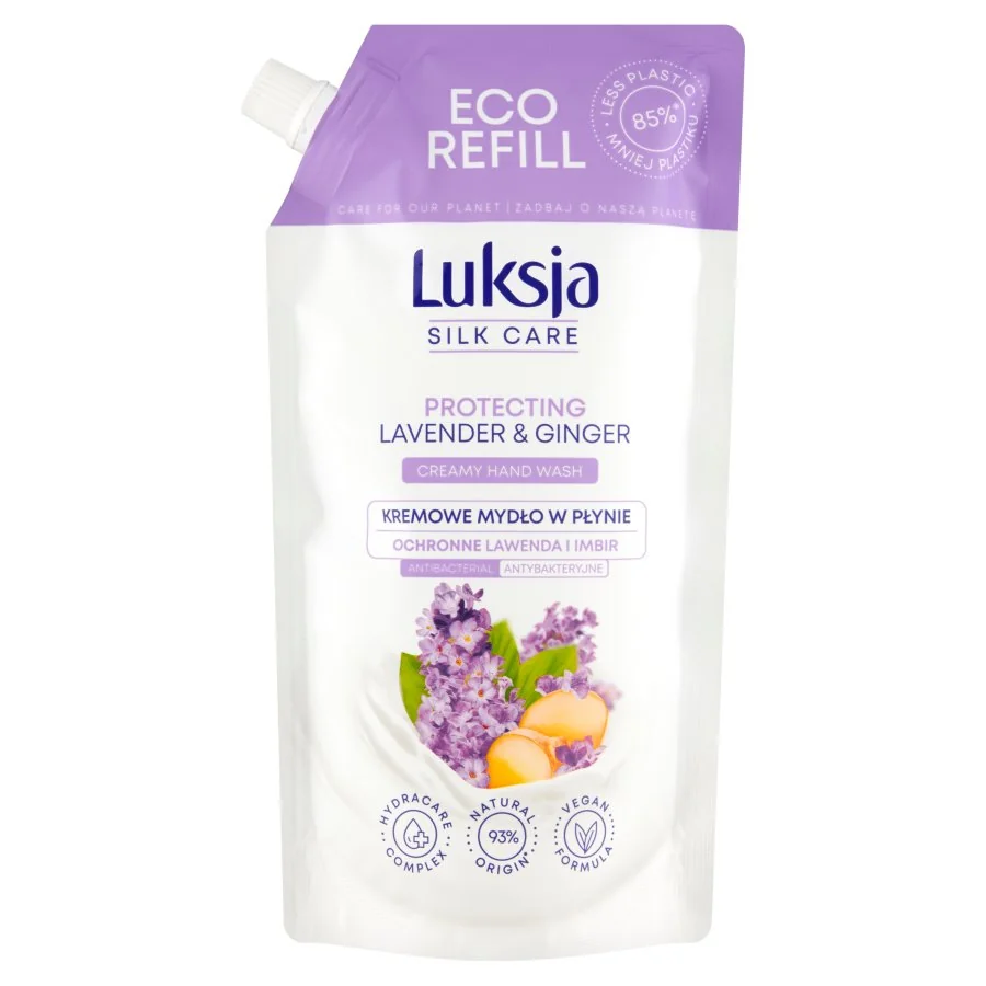 Luksja Silk Care kremowe mydło w płynie Lawenda i Imbir, 500 ml