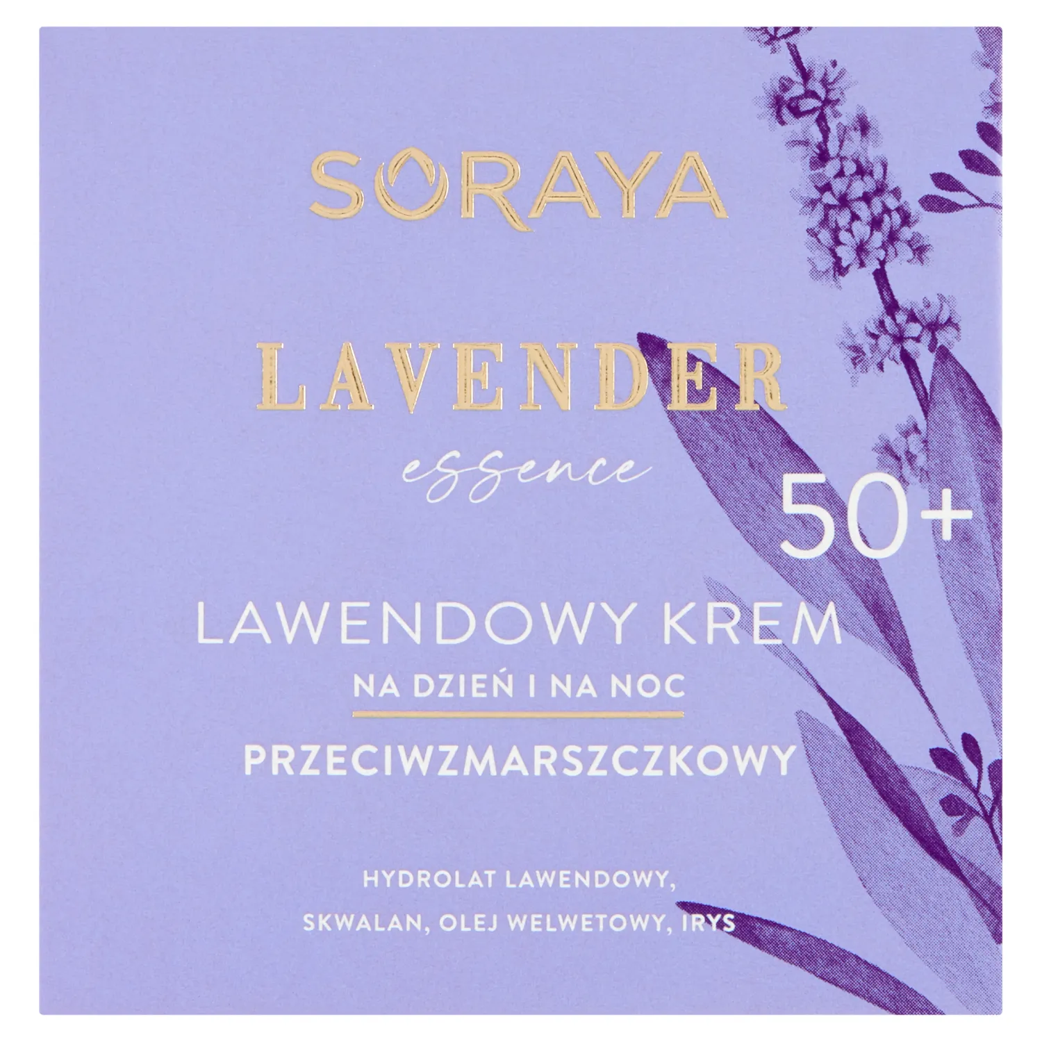 Soraya Lavender Essence lawendowy krem przeciwzmarszczkowy na dzień i na noc 50+, 50 ml