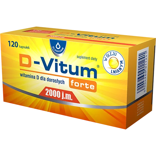 D-Vitum Forte 2000 j.m. 120 kapsułek