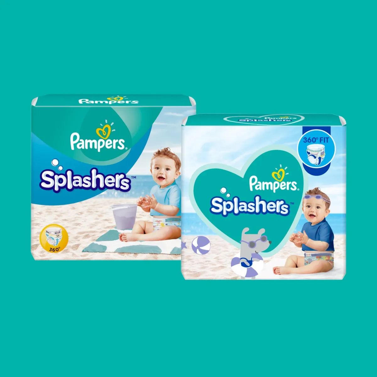 Pampers Splashers, pieluchomajtki do pływania, rozmiar 4-5, 9-15 kg, 11 sztuk 