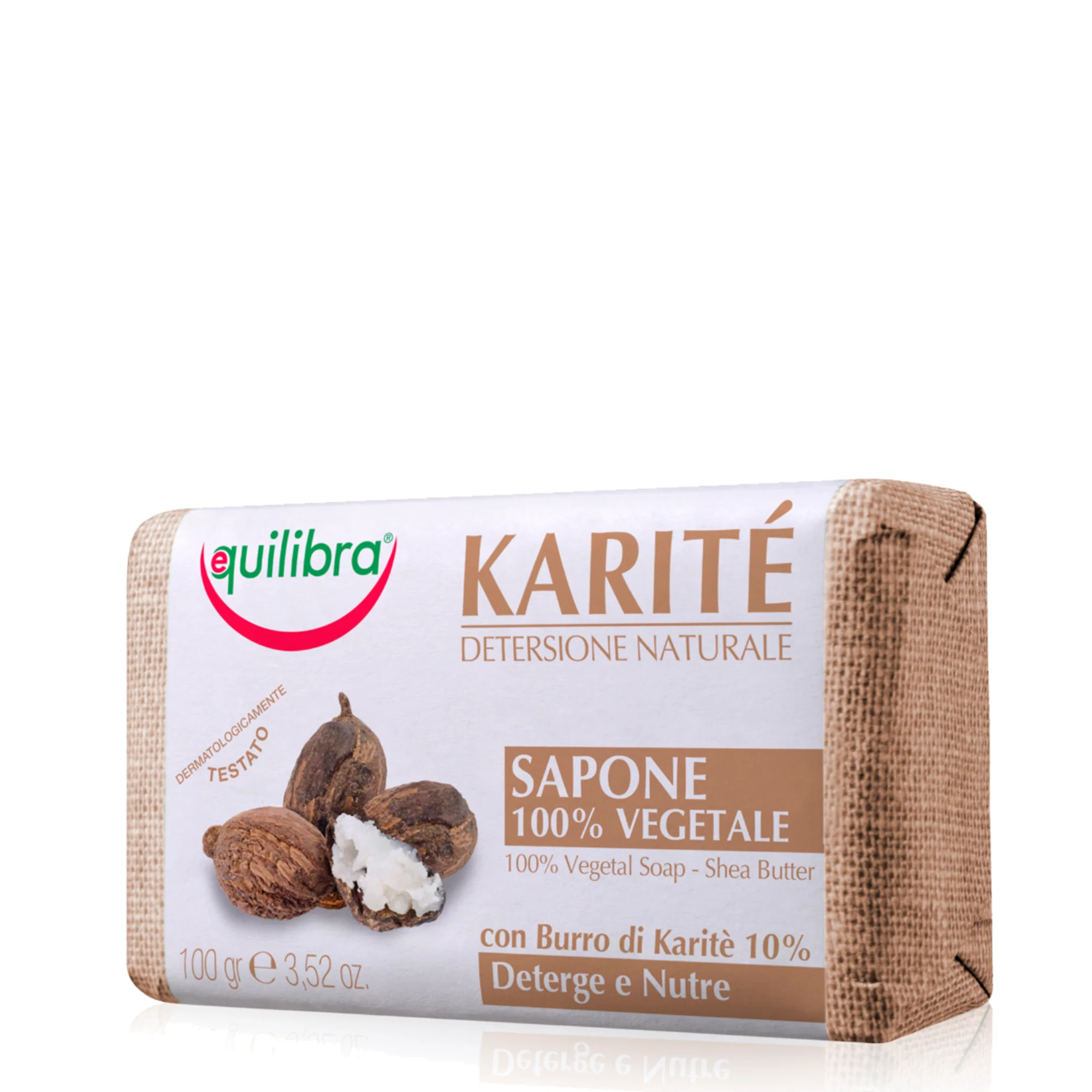 Equilibra Karite mydło z masłem shea, 100 g