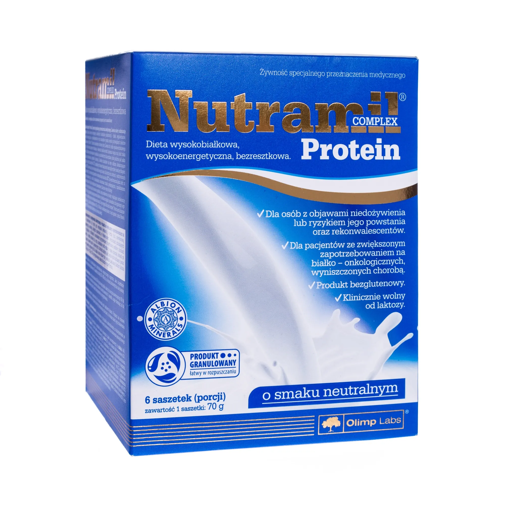 Olimp Nutramil Complex Protein. smak neutralny, 6 saszetek