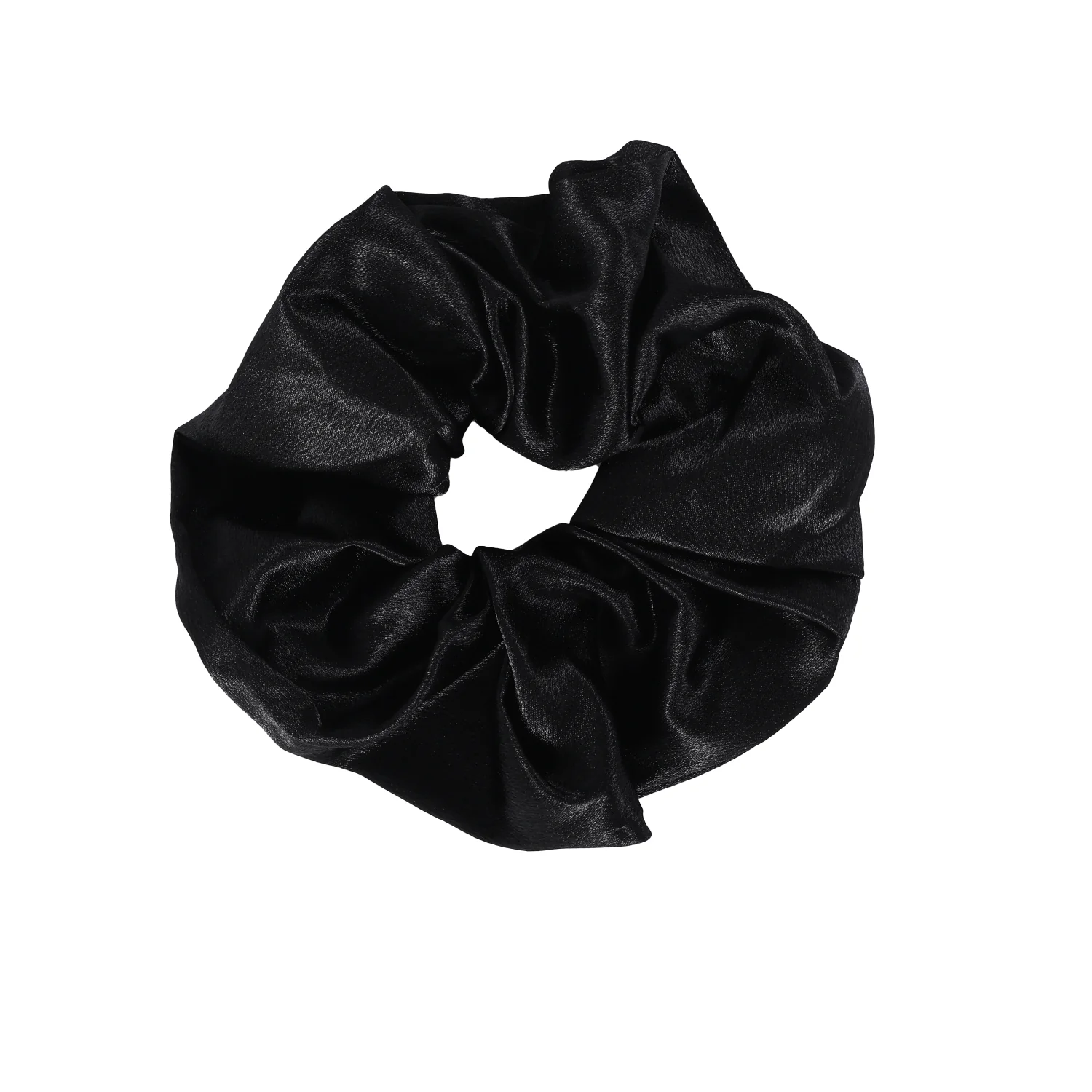 Sister Young Lilu black, satynowa gumka scrunchie do włosów, 1 sztuka