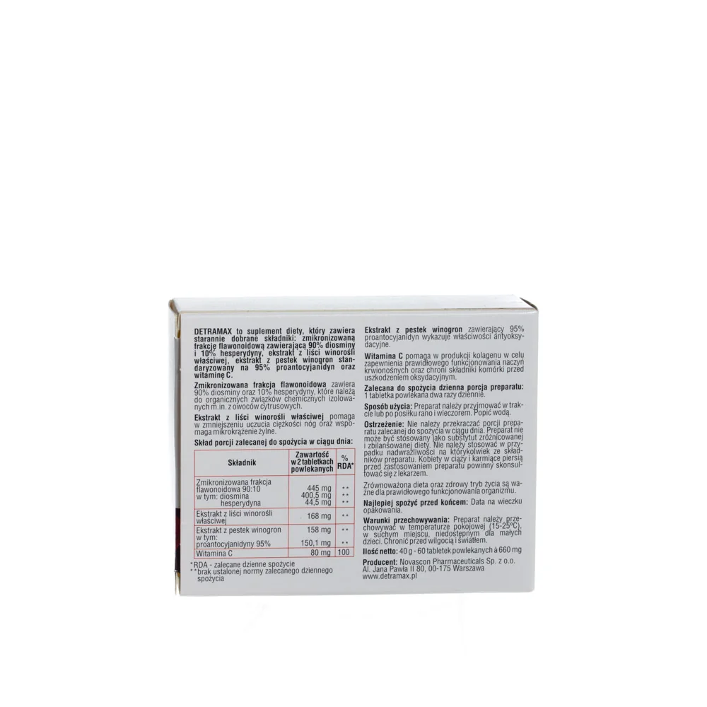 Detramax suplement diety, 60 tabletek