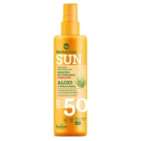 Farmona Herbal Care Sun roślinne wodoodporne mleczko do opalania familijne Aloes z wodą termalną SPF 50, 200 ml