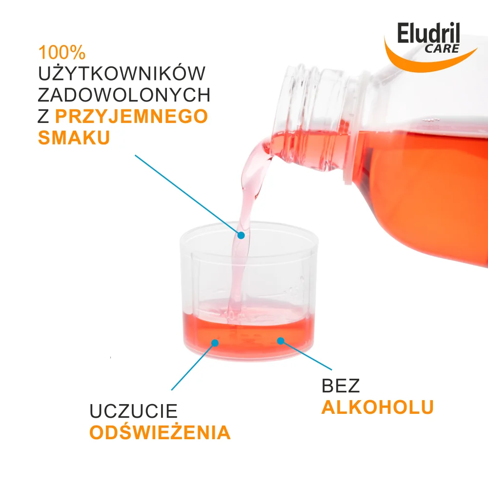 Eludril Care płyn do płukania jamy ustnej, 500 ml