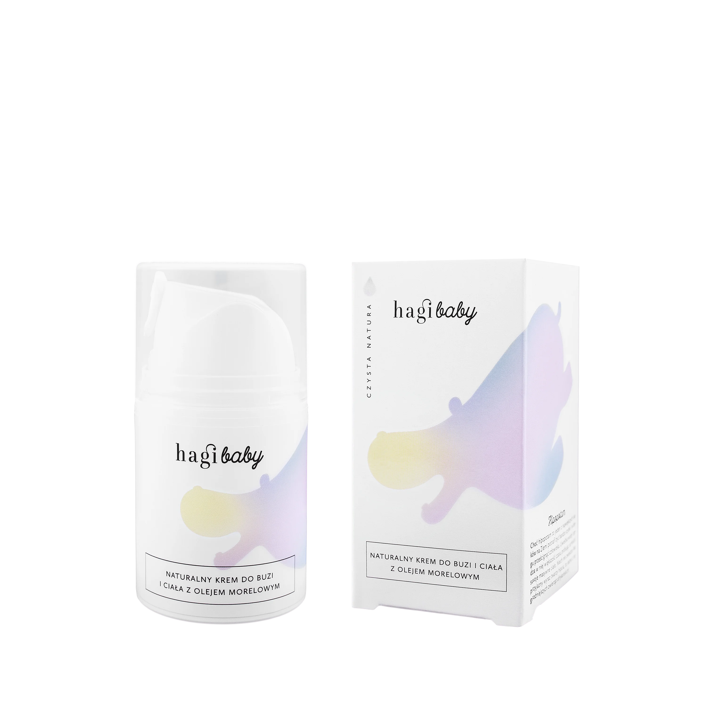 Hagi Baby naturalny krem do buzi i ciała z olejem morelowym, 50 ml