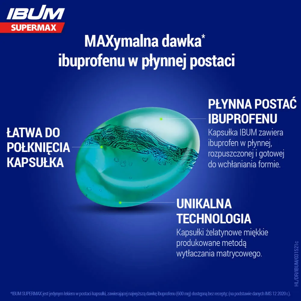 Ibum Supermax, 600 mg, 10 kapsułek 