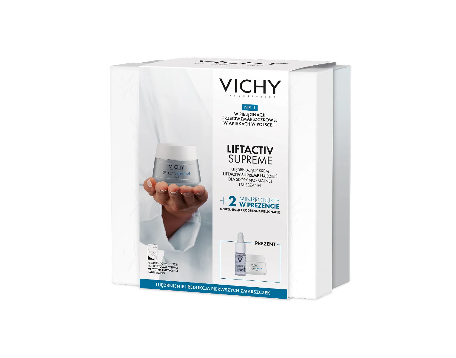Ujędrniajacy Zestaw Vichy Liftactiv Supreme zestaw pielęgnacyjny do twarzy, 50 + 10 + 15 ml