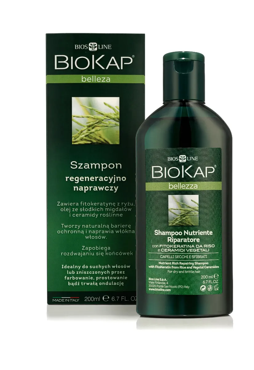 Biokap Bellezza, szampon regeneracynjno-naprawczy, 200 ml