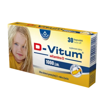 D-Vitum Witamina D 1000 j.m. 30 kapsułek twist-off