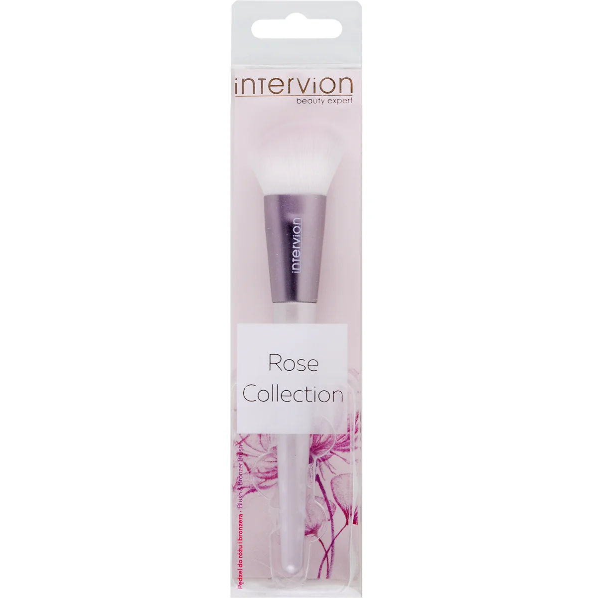 Inter-Vion Rose Collection pędzel do różu i bronzera, 1 szt.