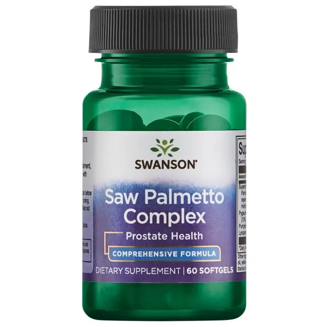 Swanson Saw Palmetto Complex, suplement diety, 60 kapsułek